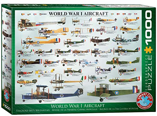 Eurographics 6000-0087 World War I Aircraft Puzzle, Various, 48 x 68 cm