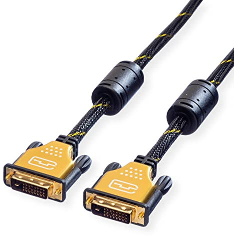 Roline Cable de Monitor DVI Gold, Macho-Macho, (24+1) Dual Link, 3m