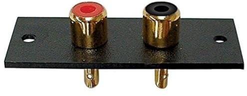 VELLEMAN Plaque encastrable RCA CA070 2 prises plaquées or 52 x 20 mm 609108