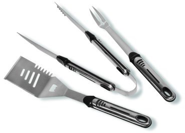 Activa 15500 Edelstahl-Grillbesteck 3-teilig