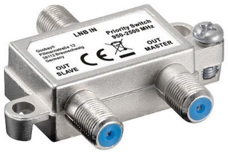 Unbekannt Vorrang-Schalter verteilt/schaltet 1 LNB auf 2 SAT-Receiver - 5 Stück