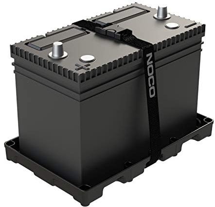 NOCO BT27S Group 27 Heavy-Duty Battery Tray for Marine, RV, Camper and Trailer Batteries,Black