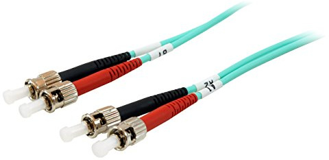 Equip LWL-Patch/- Glasfaserkabel (ST->ST 50/125mμ 2,00 m Multimode Duplex OM3 türkis Polybeutel)