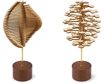 PLAYABLE ART Helicone - Executive Edition, Wooden Kinetic Desk Sculpture