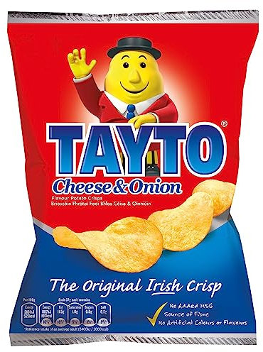 TAYTO CHEESE AND ONION CRISPS 8X35g PACKS