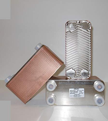 SCAMBIATORE DI CALORE 20 PIASTRE PACETTI BV 15 INOX 3/4 M TERMOCAMINI CALDAIE