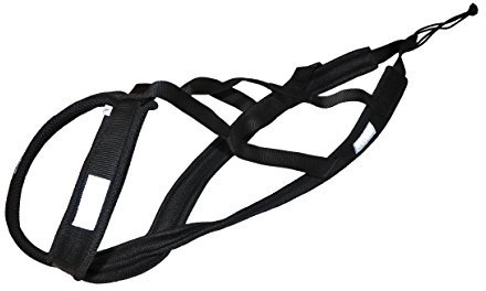 Northern Howl X-Back Zuggeschirr Fuer Bike-, Skijoring Dogscooting Schlitten in Schwarz
