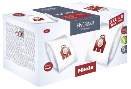 Miele - XXL Pack HyClean 3D FJM sacs d'aspirateur - Entretien des sols - 10408420, Pack XXL 16 Sacs FJM