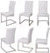 Staboos Stuhlhussen 6er Set - Hochwertige und elastische Stuhlhussen für Swingstühle - Pflegeleichte Stuhlbezüge & Hussen für Stühle - Perfekter Stuhlbezug 6er Set - ÖKO TEX Zertifiziert - Weiß