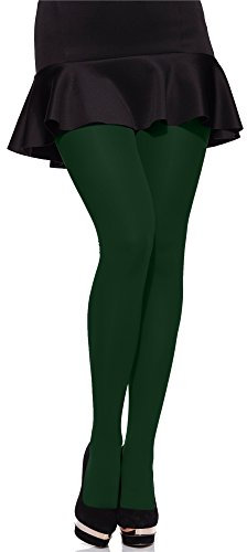 Merry Style Pantys de Microfibra para Mujeres, Pantys Elásticos y Opacos Tallas Grandes MS 162 60 DEN (Botella Verde, XXXXL)