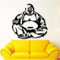 Lachender Buddha Wandtattoo Buddhismus Religiöse Meditation Wandaufkleber Schlafzimmer Wohnkultur Wohnaccessoires Zubehör 56X56Cm