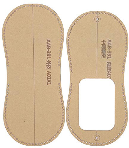 Fydun Münzgeldbörse Herstellung Vorlage Leder Brieftasche Muster-Set Herstellung Schablonenset Klare Acryl-Vorlage für DIY Leder Bastelwerkzeug