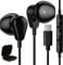 Cuffie USB C per Galaxy A54 A53 5G, HiFi Stereo Cancellazione del Rumore Cuffie Type C con Microfono Controllo Volume, Auricolari USB C per Pixel 7 6 Samsung A34 A33 OnePlus 11 Xiaomi 13 12 OPPO, Nere
