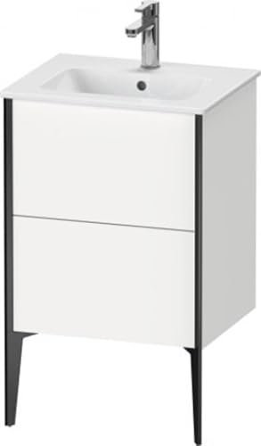 Duravit XViu 4459 Waschtischunterbau stehend Compact, 2 Auszüge, für Waschtisch ME by Starck 233653, 510x420 mm, XV44590B140, Farbe: Champagner matt/schwarz Hochglanz