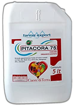 Generico PITACORA 75 x 5 lt - Concime Organico Azotato con Boro (B), Ferro(Fe), Manganese (Mn), Zinco (Zn)