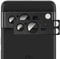 GIOPUEY [Full Protection Camera Lens Protector Compatible with Google Pixel 8 Pro,[Double protection] Metal + Tempered Glass, Camera Protector - black