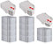 PROREGAL SuperSparSet 10x Eurobox NextGen Economy mit Scharnierdeckel & roten Verschlüssen | Griffe geschlossen | HxBxT 32x40x60cm | 65 Liter | Eurobehälter Transportbox Transportbehälter