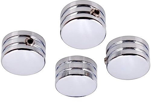 Riloer Copri bulloni testa Compatibile con Harley-Davidson tutti i modelli Twin Cam, adatti per modelli Big Twin 1340 Evo, modelli Sportster, cromati, 4 pezzi