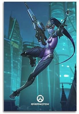 VZRSQZK Game Overwatch Widowmaker-Poster, dekoratives Gemälde, Leinwand, Wandposter und Kunstdruck, modernes Familienschlafzimmer-Dekor-Poster, 20 x 30 cm