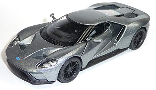 Generisch Modellauto kompatibel mit Ford GT 2017 Silbergrau metallic ca. 12,5cm