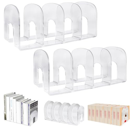 Marte Vanci Transparenter Acryl-Aktenordner, verdickter Schreibtisch-Ordner, Regal, Buchhalter, Geldbörse, Handtasche, Trennwand, Aktenordner, Regal für Briefe, Kochbücher, Zuhause, Büro, Küche,