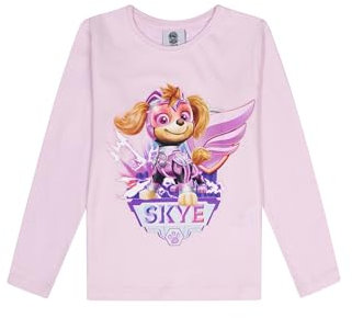 Paw Patrol Kinder Mädchen T-Shirt Longsleeve Langarm-Shirt, Größe Kids:122-128