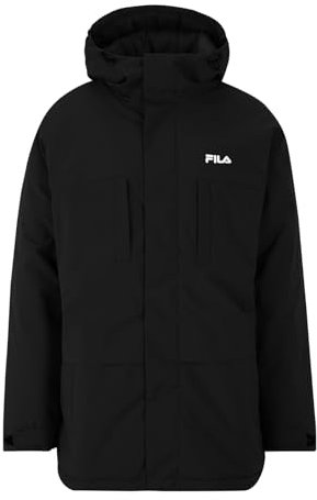 FILA Herren Jacke Winterjacke Bergheim Padded Jacket, Farbe:Schwarz, Größe:L, Artikel:-80010 black