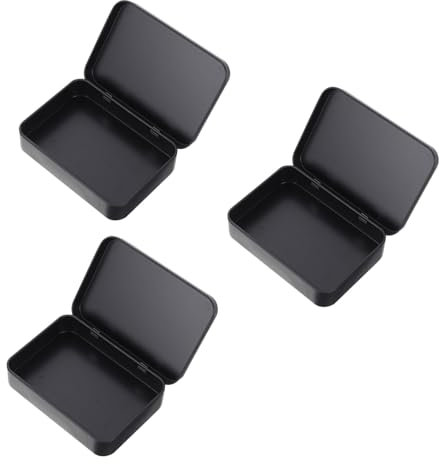 DECHOUS Boîte De 3 Pièces Boîte De Rangement Conteneurs De Cartes à Collectionner Organisateur Commercial Organisateur De Poker Étui De Rangement pour Jouer Thé Le Fer Jouer Aux Cartes
