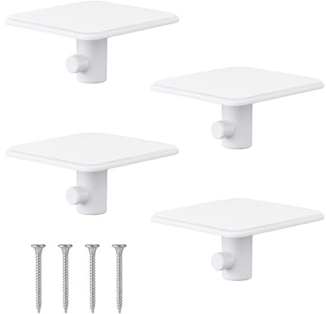 4 pièces Supports de Fixation pour Mixeur Sur Socle, Stand Mixer Attachment Holder Accessoires pour Mixeur Sur Socle Compatible avec Les Accessoires de Mixeur (Blanc)