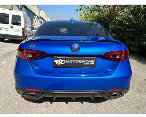 Motordrome Heckspoilerlippe passgenau | kompatibel mit Alfa Romeo Giulia 2015- (PU)