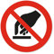Pegatina de prohibición P010 Tocar prohibido según DIN EN ISO 7010 I resistente a la intemperie, protección UV, diámetro 10 cm, hin797