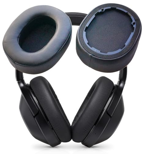 V-MOTA Ohrpolster kompatibel mit Teufel Real Blue NC (2021) Headset (nicht für Real Blue NC 2020), Ersatz-Ohrpolster, Reparaturteile (schwarz, 1 Paar)