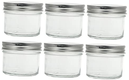 CIYODO 6piezas Frascos De Vidrio Sellados Para Almacenamiento Hermético Diseño Práctico y Reutilizable Para Especias y Conservas De Cocina