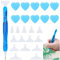 JJYHEHOT Diamond Painting Stift Set, 5D Diamond Painting Zubehör Stift Kits mit 15 Ersatz Stiftköpfen, DIY Diamond Painting Pen Set Werkzeuge für Kunst Diamanten Malerei
