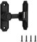 Verrou de porte de grange robuste à 90/180 degrés - Loquet de porte antivol avec vis pour porte incurvée à angle gauche et droit - Clôture en bois - Salle de bain - Extérieur - Garage - Fenêtre