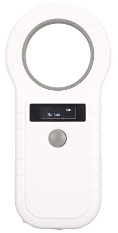 Hunde-Mikrochip-Lesegerät, Haustier-Chip-ID-Scanner, Hunde-Chip-Scanner, Mikrochip Für Hunde, Wiederaufladbarer Leser, Tier-Chip-ID-Scanner, 134,2 KHz 125 KHz Tragbarer(Weiß)