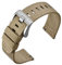 ANNEFIT Nylon Militär Uhrenarmband 19mm, Schnalle aus Edelstahl, Schnellverschluss Aatmungsaktive Armband für Herren Damen (Khaki)