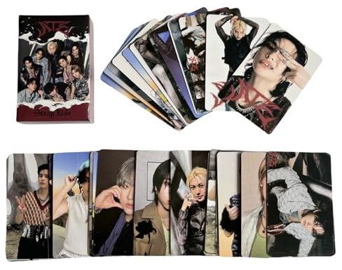 Stray Kids Album ATE Photocards Album 55PCS Photo Cards Stray Kids album ATE lomo card Gift Lomo Cards Merch for Stray Kids Boys and Girls