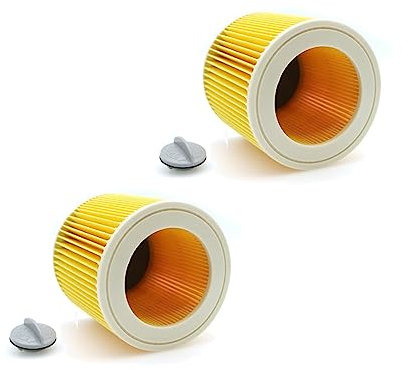 CEPAIXN Filtre HEPA. Compatible avec Karcher WD2250 WD3.200 MV2 MV3 WD3. Pièces De Filtre Filtres À Poussière d'air Aspirateurs(2pcs)
