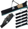 Rawstyle Snowboardtasche variabel Tasche für Snowboard universal anpassbar Erwachsene 140-170cm wasserdicht Wintersport für Zubehör Boots Helm Maxi (meliert türkis)