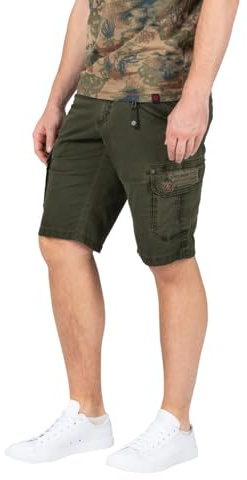 Timezone Herren Cargo Bermuda Shorts Regular RYKERTZ Short Mid Waist Regular Fit