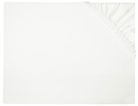 ZOLLNER Spannbetttuch, Jersey 95% Baumwolle, 5% Elastan, 200x200 cm, weiß