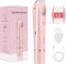 Dual-Head Intimrasierer für Frauen, Damenrasierer elektrisch, IPX7 Wasserdicht, Wiederaufladbarer Rasierer Damen Intimbereich, Kabelloser Rasierer für verschiedene Körperteile