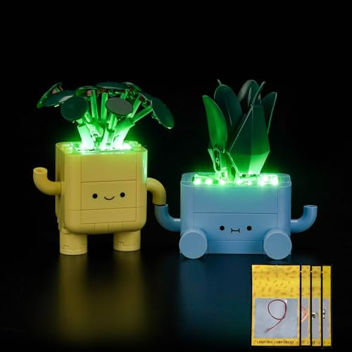 LocoLee Led Light Set Compatible with Lego 10349 Happy Plants Led Decoration Lighting Kit Compatible with Lego 10349 Building Blocks Model,Only Lights Set,No Model