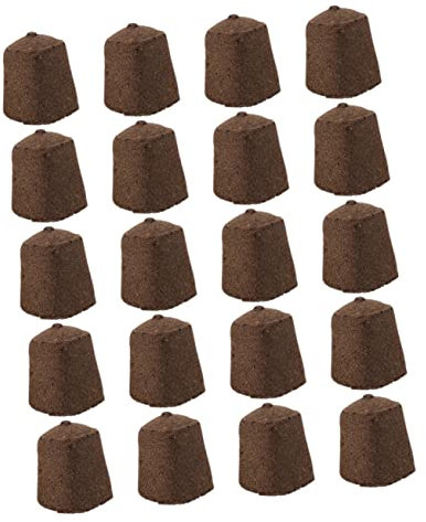 Toddmomy 1 Satz Kindergartenblock Anlage Pflanzen Drinnen Torfmoosboden Eingetopft Im Freien Anlasser Würfel Kompression Naturerde Garten Nährstoffblöcke Torf-Matrix-Block 20 Stück