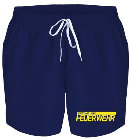 Badehose Herren Freiwillige Feuerwehr Badeshorts Bedruckt Männer Schwimmhose Beach Shorts Swim Shorts Men