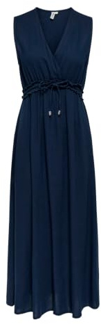 ONLY Damen Onlgoa Sl Linen Bl Long Dress Cc PNT Onlgoa Sl Linen Bl Long Dress Cc PNT (1er Pack)