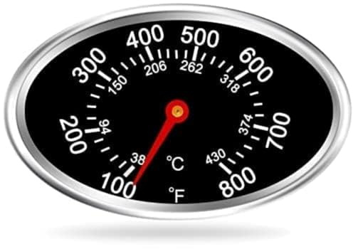 Grill Lid Thermometer Heat Indicator Replacement for Grill Master Nexgrill, BBQ Temperature Gauge Replacement Parts for Nexgrill, Outdoor Cooking Tools