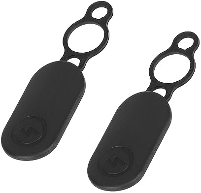 CERFFOOL Abdeckung für Scooter-Ladeanschluss für Xiaomi 4/4 Pro, Silikon, wasserdicht, staubdicht, Ersatzteile für Elektroroller, Zubehör (schwarz, 2)