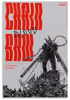 Kobueo Chainsaw Poster Man Reze Arc Movie Vintage Action Comedy Film Für Zimmer, Ästhetische Leinwand-Wandkunst, Schlafzimmer-Dekor Poster 12x18inch(30x45cm)